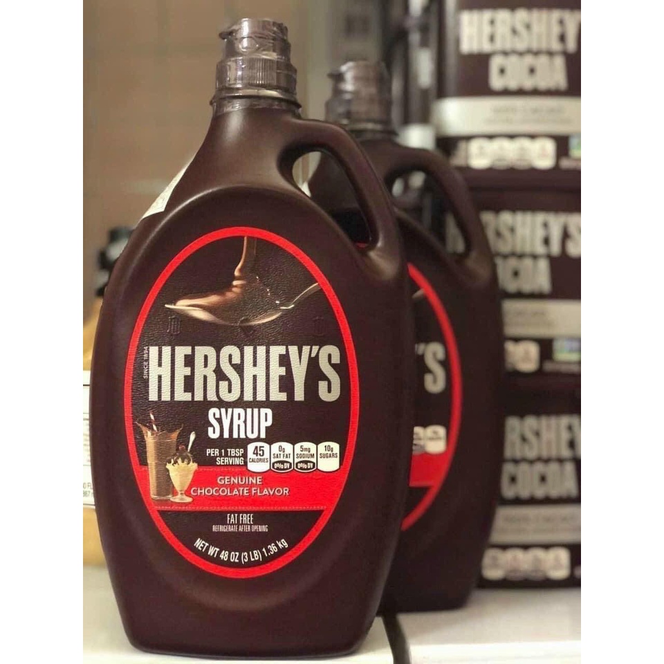 Siro sôcôla hiệu Hershey's Syrup chai 1,36kg của Mỹ