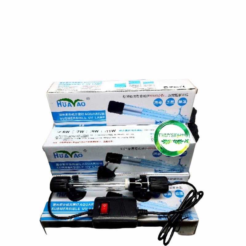 Đèn UV bể cá, bể thủy sinh - đèn uv diệt tảo - diệt vi khuẩn - đèn uv 5w 7w 9w 11w
