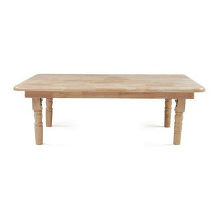 ( 70 × 120 ) Bàn Trà Chân Tiện Gấp Gọn Bằng Gỗ Cao Su Cao Cấp Size lớn 70x1m2