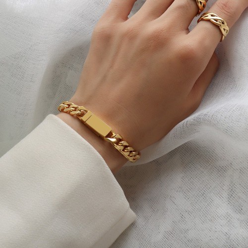 Lắc Tay Dây Xích Titan Ko Han Rỉ TT 3717