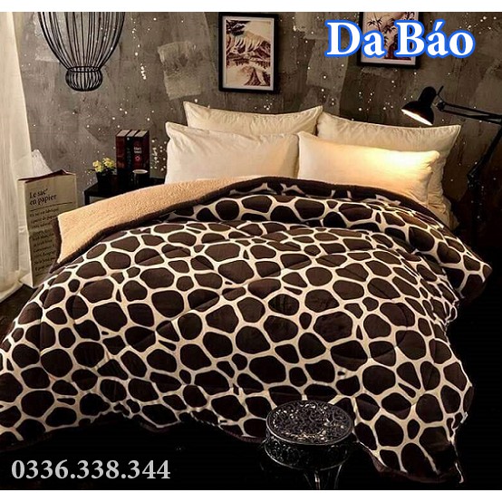 (Giảm giá) Chăn Lông Cừu m9x2m3 Chăn đẹp