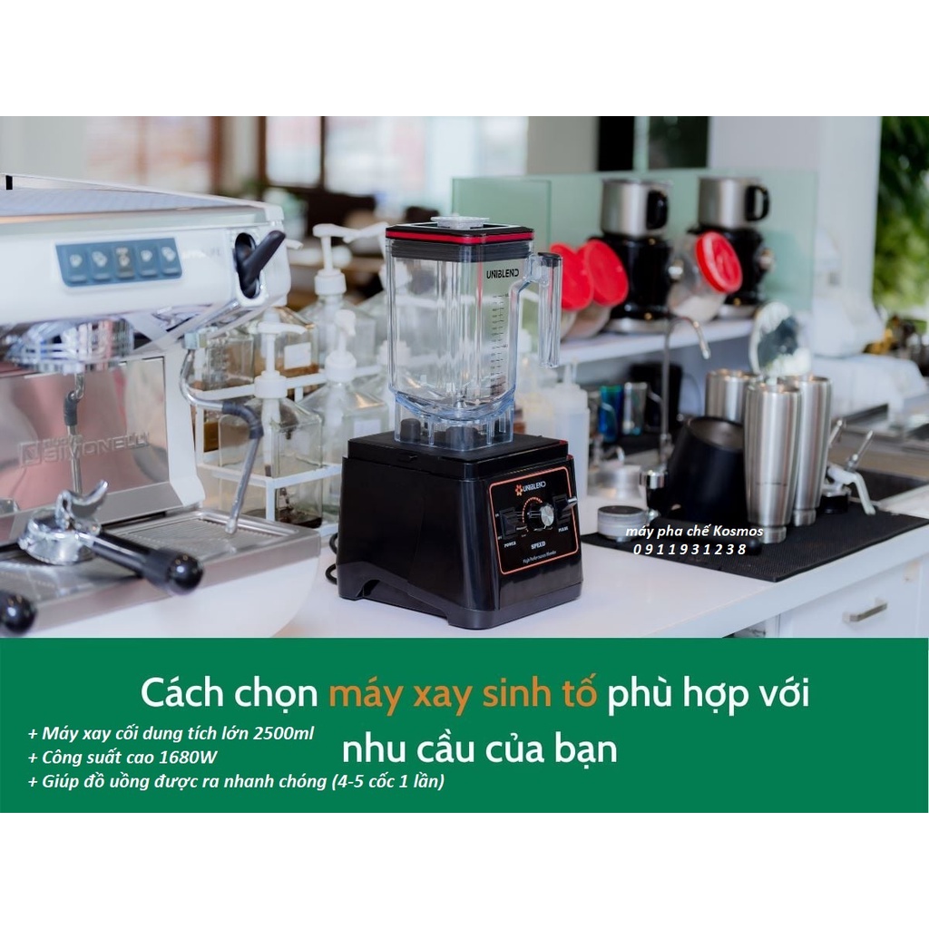 MÁY XAY CÔNG NGHIỆP, MÁY XAY ĐÁ CHUYÊN DỤNG UNIBLEND UB - 712 ( HÀNG CHÍNH HÃNG NHẬP KHẨU)