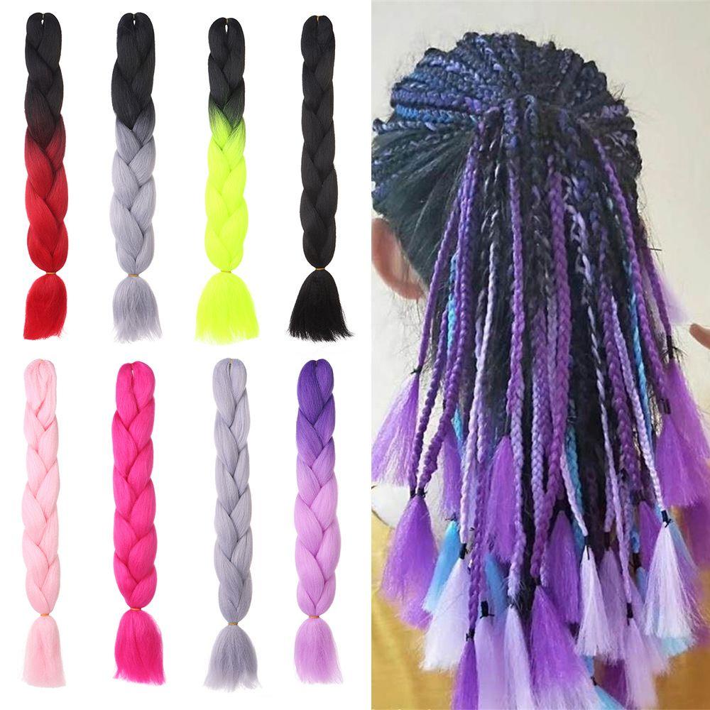 Bím Tóc Sợi Tổng Hợp Chịu Nhiệt Màu Ombre