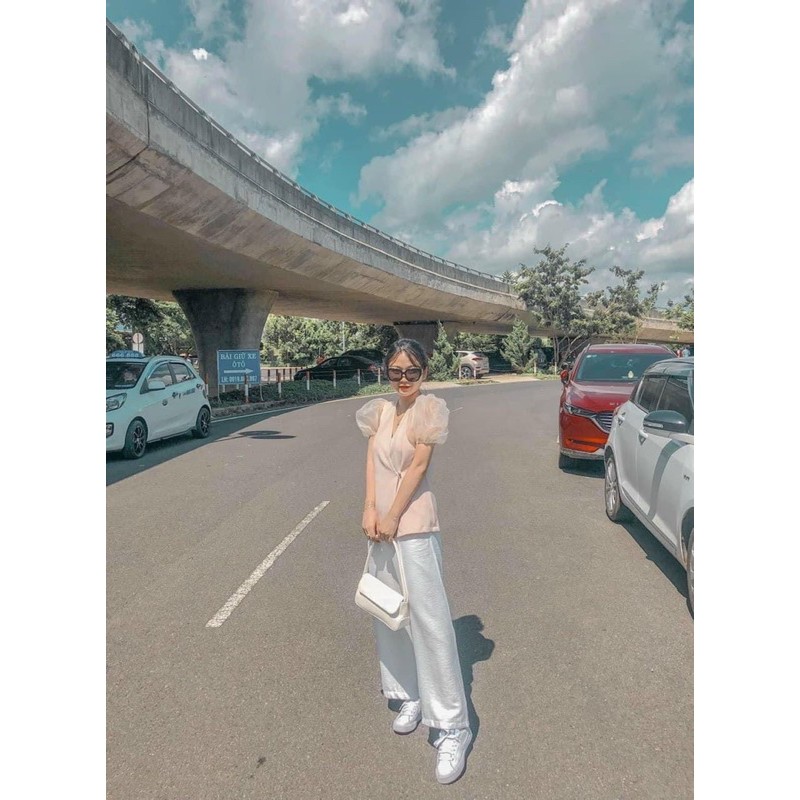 Quần đũi ống rộng túi GU