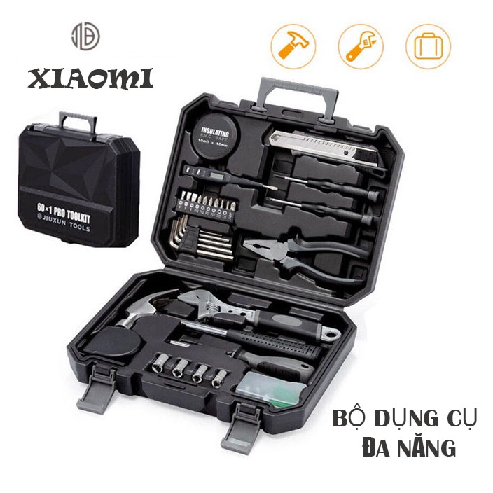 Bộ dụng cụ sửa chữa Xiaomi Jiuxun 60 món đa năng chống gỉ - Hộp Dụng Cụ Sửa Chữa Đa Năng Xiaomi✅ Hàng Chính Hãng