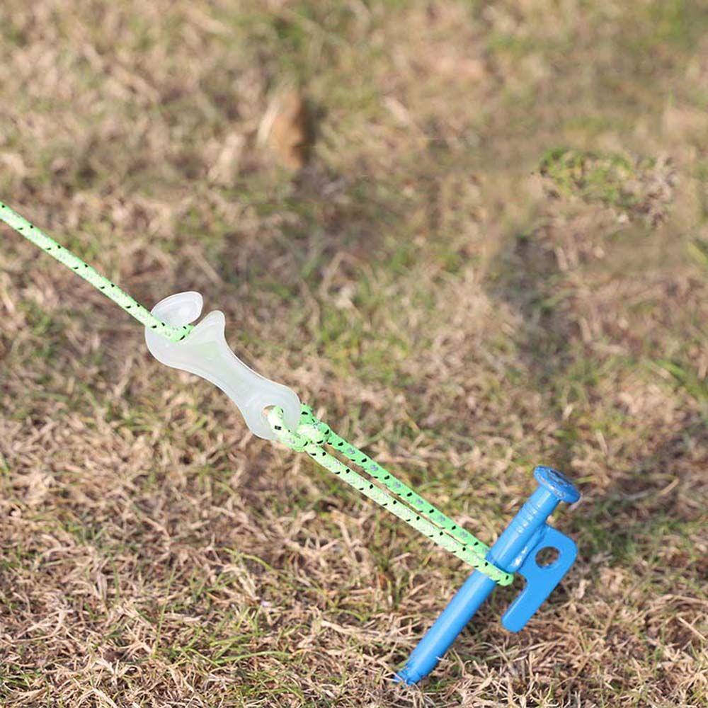 Bộ 10 Móc Khóa Dây Lều Chống Trượt Bằng Nhựa Điều Chỉnh Được 10 Cái