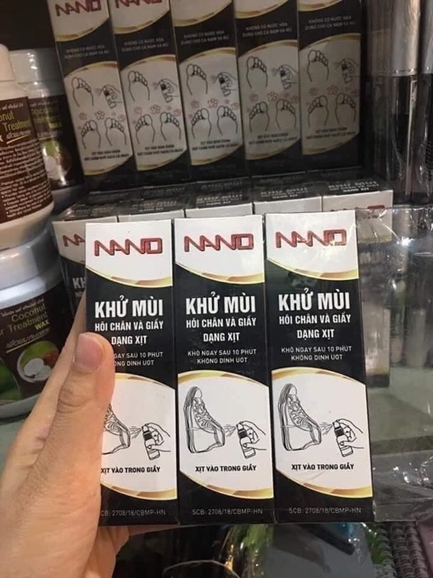 Xịt khử mùi hôi chân nano (sp cực kỳ cần thiết vào hè)