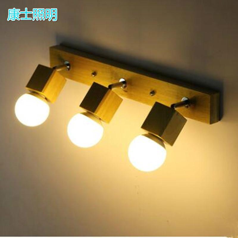 Đèn Led Gắn Cầu Thang / Cạnh Giường Gỗ Phong Cách Retro Châu Âu