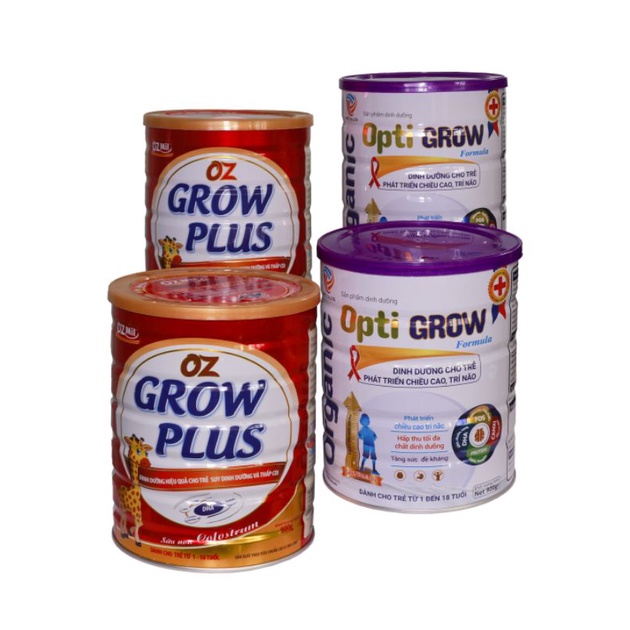 Sữa Opti GROW dinh dưỡng tăng chiều cao,trí tuệ cho trẻ lon 900gr