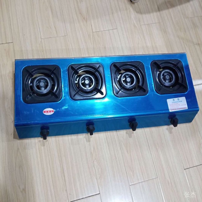Bếp gas công nghiệp, bếp gas 4 cửa ngang chuyên bánh xèo, mỳ cay