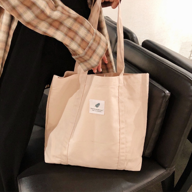 Túi vải Màu Sắc Đơn Giản Phong Cách Retro Cho Nữ
