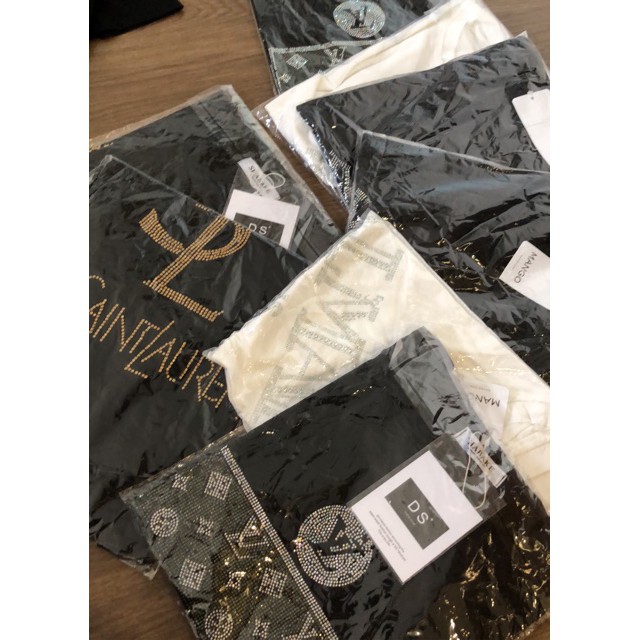 Áo phông đính đá cao cấp( bấm xem clip và ảnh thật)