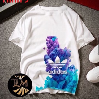 Áo thun hoạ tiết adida xanh có bigsize