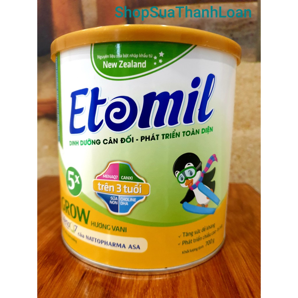 SỮA ETOMIL 5X GROW LON (700G)