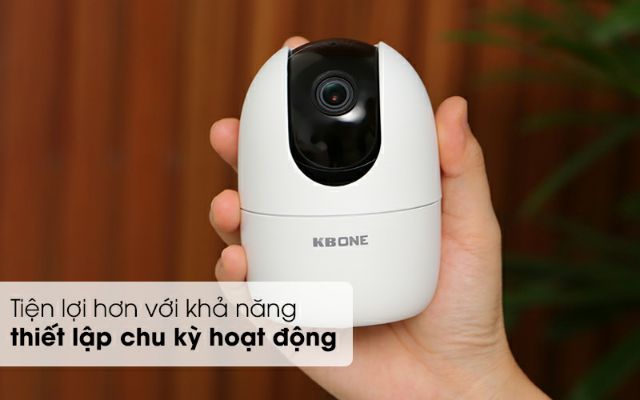 Camera wifi quan sát từ xa, quan sát ban đêm, xoay 360 KBone H21PW