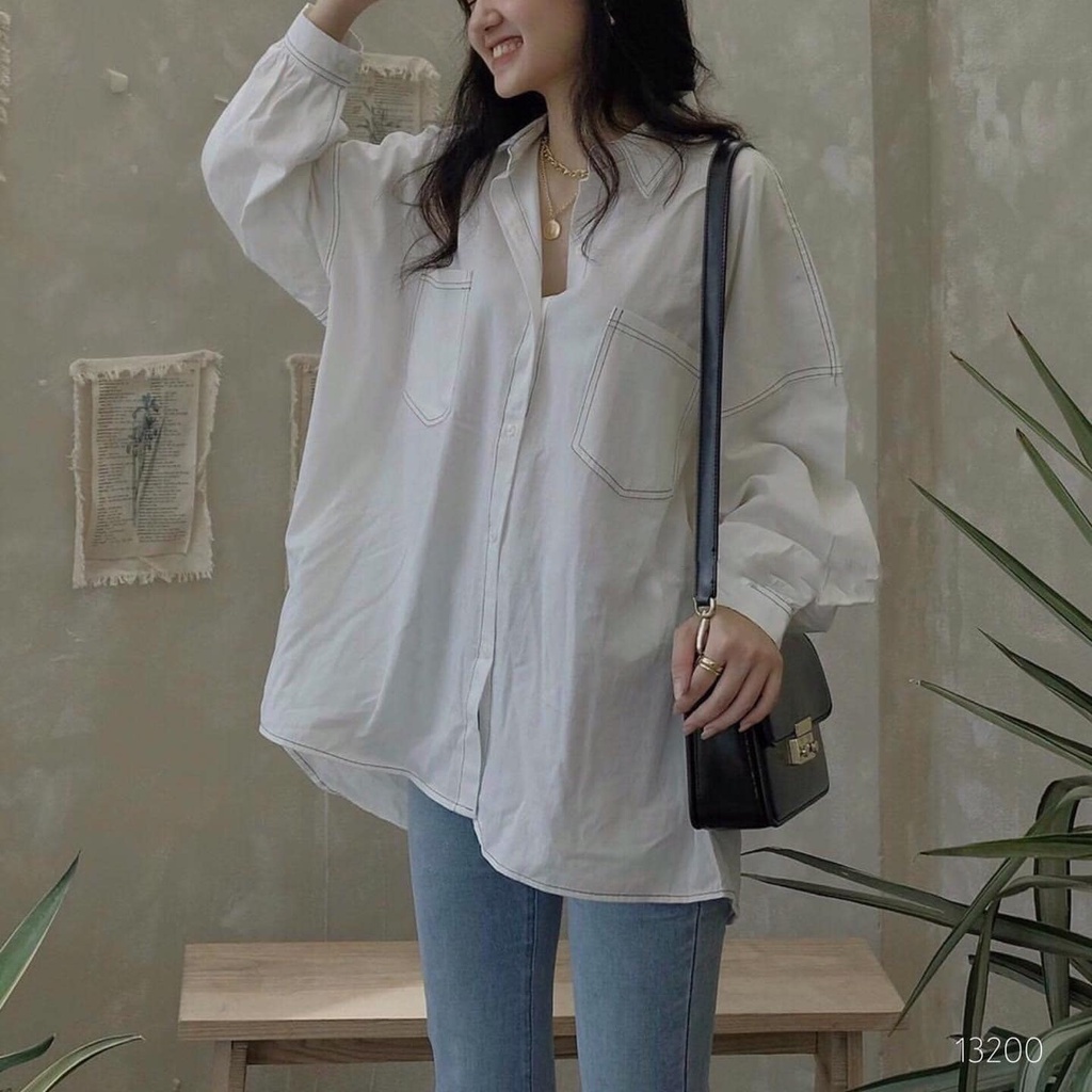 Áo sơ mi chỉ nổi freesize v1 120