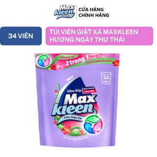  Túi Viên Giặt Xả MaxKleen Hương Ngày Thư Thái (34 viên/túi)