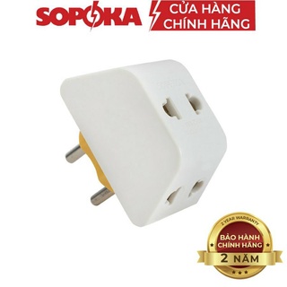 ổ cắm chia điện 3 lổ, ổ cắm 1 ra 3 chịu tải 2200w
