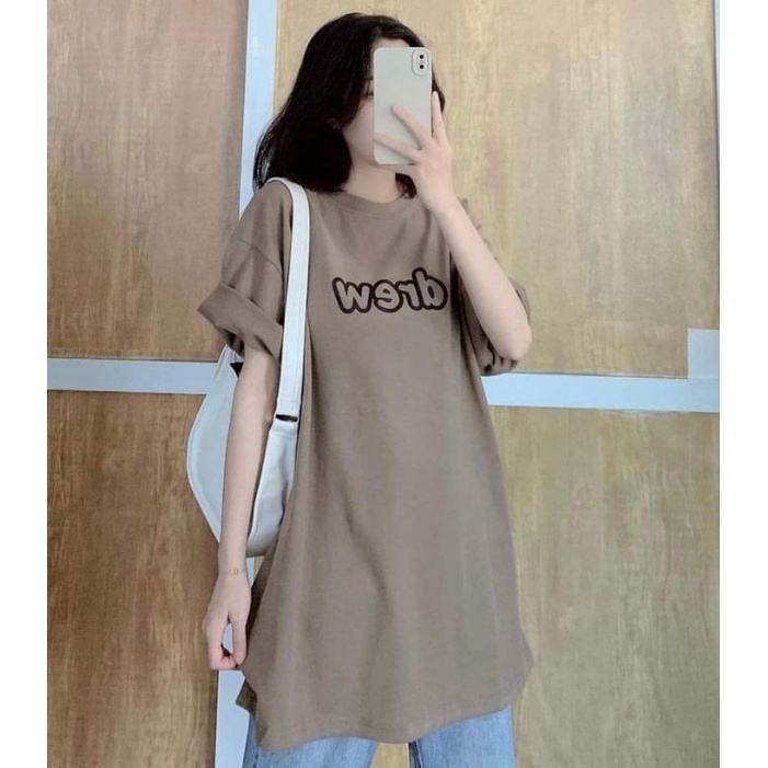 Áo phông Drew chữ ngực siêu hot form rộng đẹp- Áo thun tay lỡ Unisex nam nữ kiểu hàn quốc vải cotton HARI in hoạ tiết