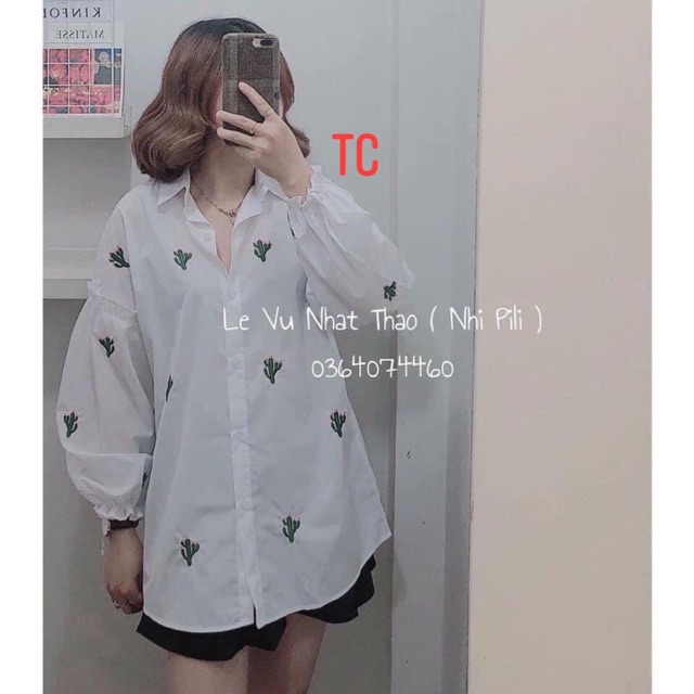 Áo sơmi xương rồng