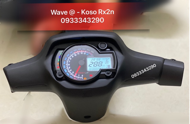 ♨️ SALE - HOT ♨️ Trọn Bộ Bợ Cổ Wave @ - Wave Thái - Wave ZX - Wave 110 Chế Đồng Hồ Koso Rx2n