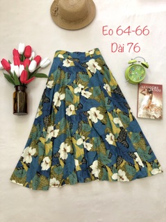Chân váy vintage - chân váy hoa