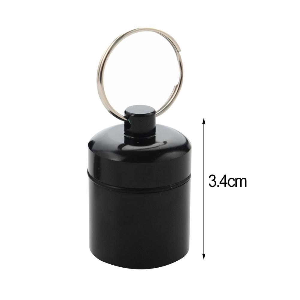 Mới Hộp Đựng Thuốc Mini Bằng Kim Loại Chống Thấm Nước F2R9