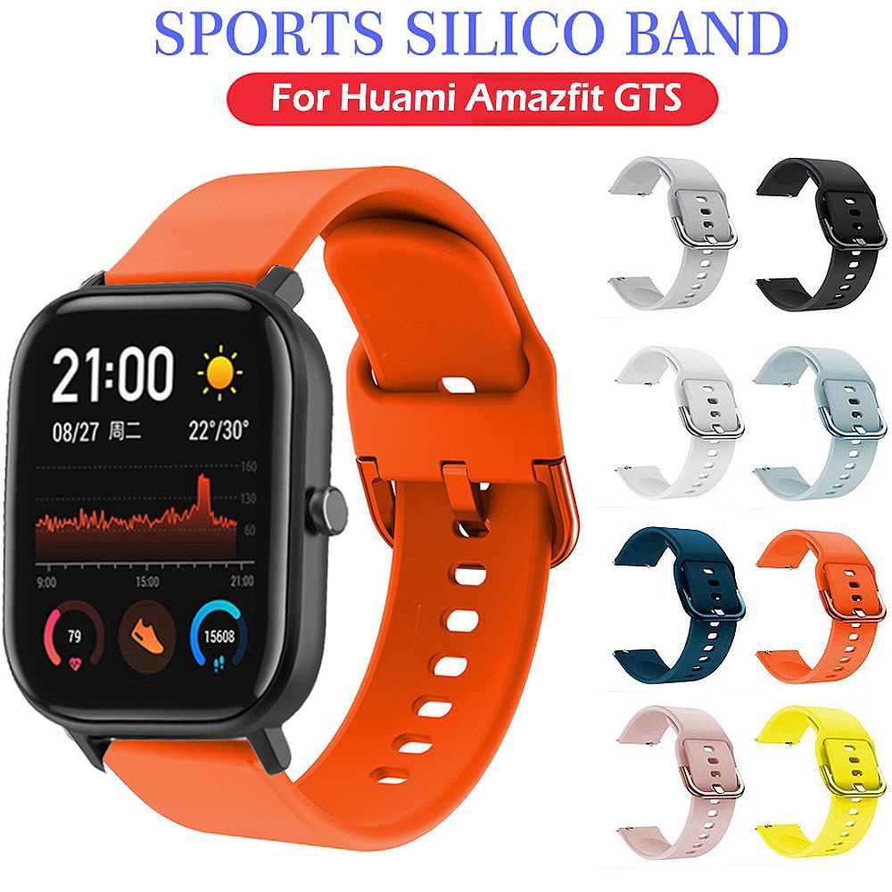 Dây silicone đeo tay 20mm cho đồng hồ thông minh Xiaomi Huami Amazfit GTS/GTR 42mm/ Bip Lite Youth/COLMI P8