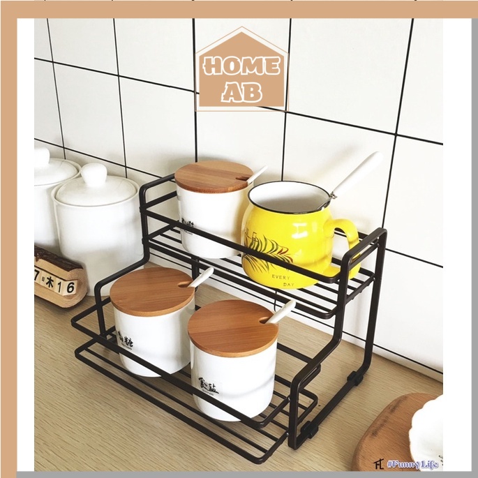 Kệ Gia Vị Nhà Bếp Inox Sơn Tĩnh Điện Không Gỉ, Kệ Để Đồ Nhà Bếp Đa Năng Inox Cao Cấp 1105