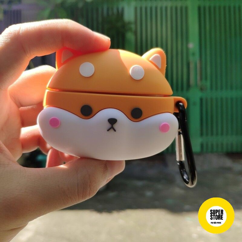 Case Vỏ Bao Airpods Đựng Tai Nghe Airpod 2 Pro Chó Shiba Inu Siêu Dễ Thương