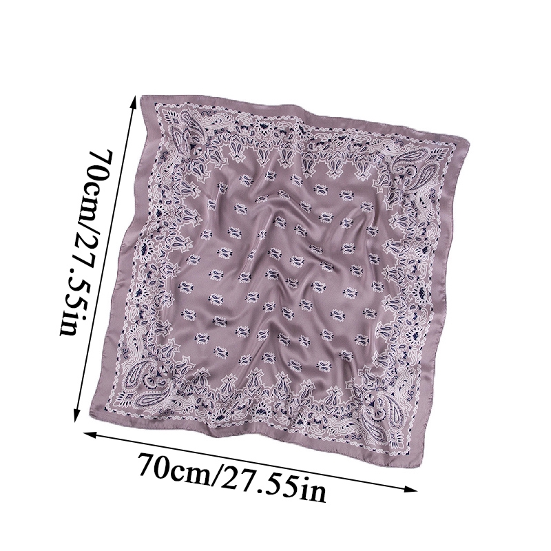 Khăn Lụa Vuông Quàng Cổ 70x70cm