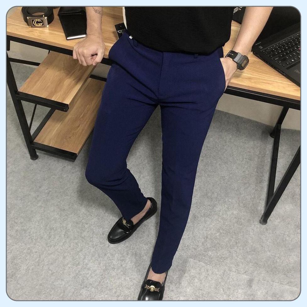 Quần tây - Quần âu nam - Dáng côn trẻ trung, chất vải mềm mịn, dầy dặn, không xù, không nhăn, dễ phối đồ với sơ mi