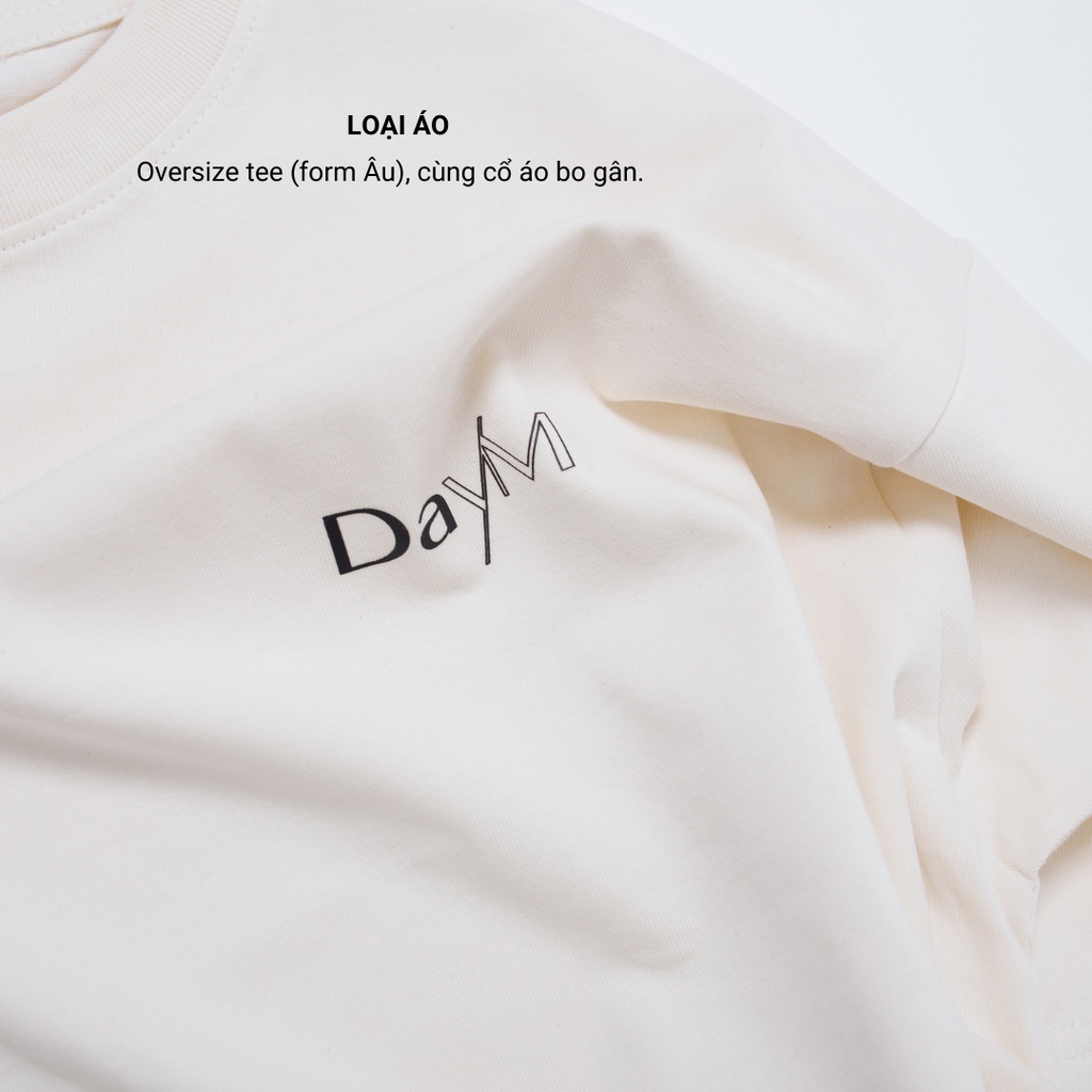 Áo thun DayM | Worldwide - Form Âu, oversize, 100% cotton