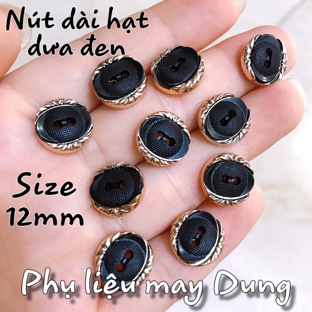 Nút hạt dưa 2 lỗ size 12mm