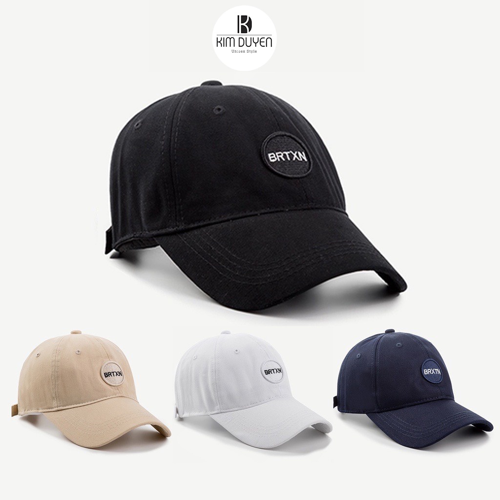 Mũ Lưỡi Trai Thêu Chữ Logo Tròn Phong Cách Ulzzang Form Unisex Nam Nữ Cao Cấp THEUNI KD