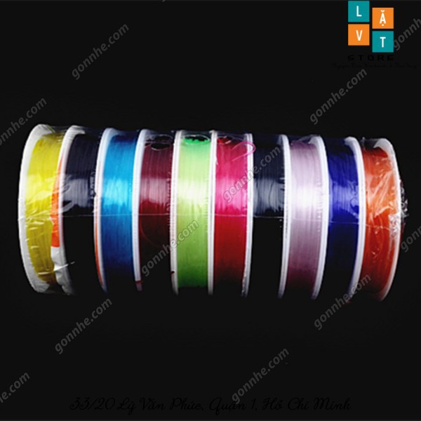 Dây cước trong suốt Crystal Stretch Line 0.8mm - Dây cước dai gắn phụ kiện, chuỗi hạt DIY, vòng tay, vòng cổ handmade