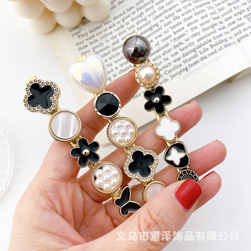 Kẹp Tóc Đính Đá Và Ngọc Trai nhân tạo K2 Phong Cách Hàn Quốc sang trọng, thanh lịch - Hàng cao cấp