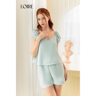Bộ Đồ Ngủ Lụa Tay Điệu Sóng Bồng Bềnh Loirechic BHDN11