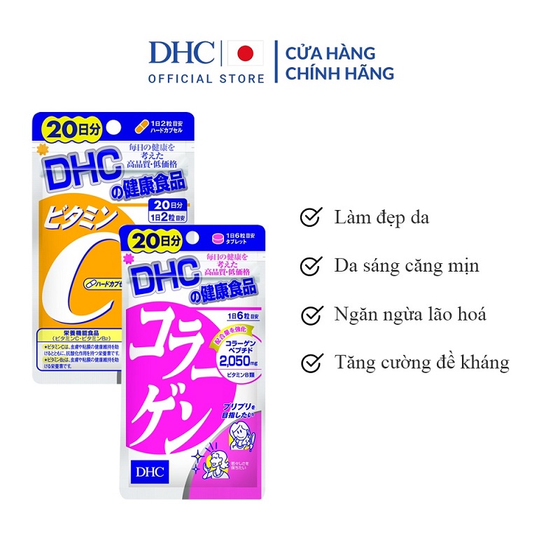 Combo Viên Uống Làm Sáng Và Đẹp Da DHC Nhật Bản