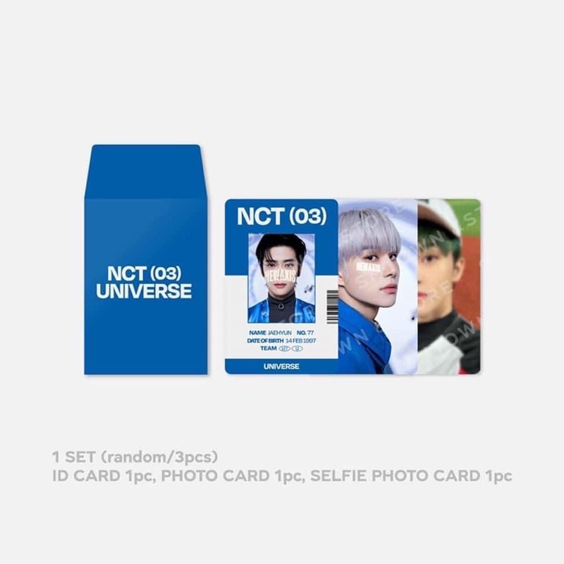 Thẻ bo góc NCT Universe ID pack
