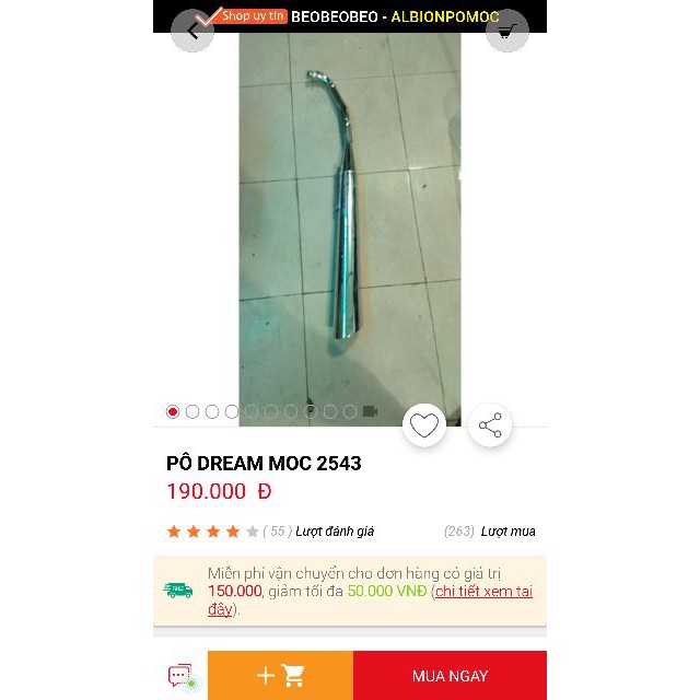 ❧♧❏Pô xe máy dream 2543