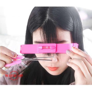 Bộ combo kéo  tỉa tóc (Quoay xanh) + Lược tỉa tóc + Kẹp đo cắt tóc
