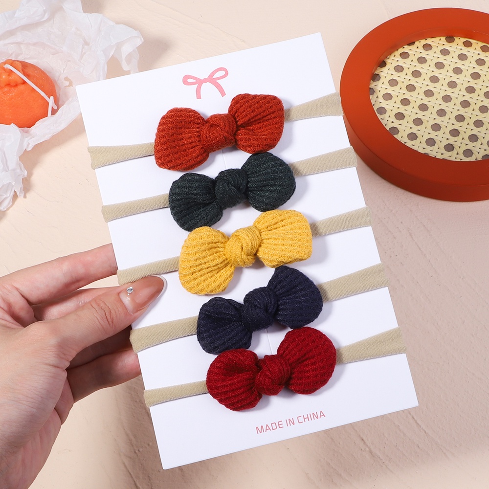 Set 5 băng đô đội đầu KIDSBOWS đính nơ xinh xắn thời trang cho bé gái