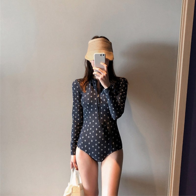 Đồ Bơi Một Mảnh Phối Khoá Kéo Dành Cho Nữ