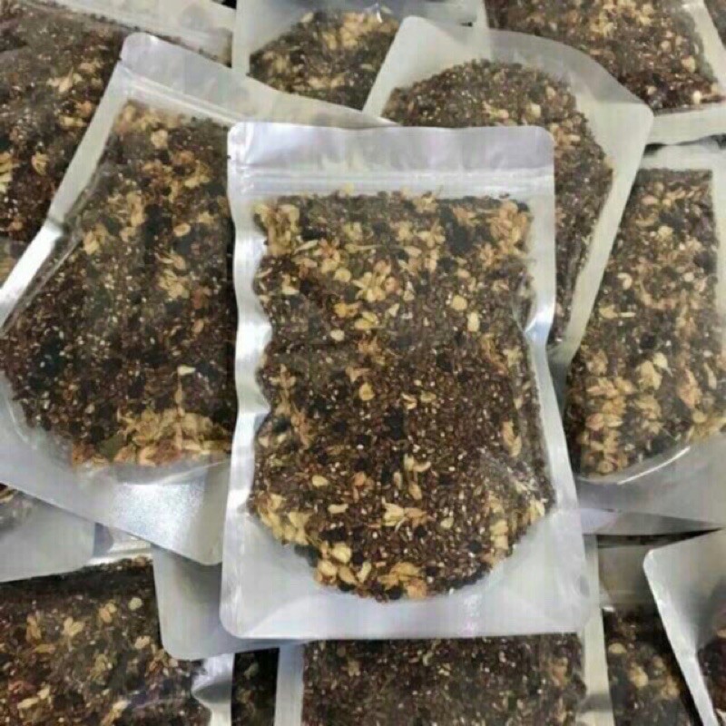0.5KG TRÀ GẠO LỨT TÂY BẮC ĐẬU ĐEN XANH RANG TAY