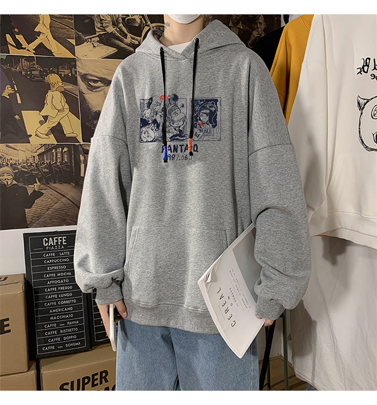 Áo hoodie tay dài kiểu dáng thể thao phong cách năng động cho nam | BigBuy360 - bigbuy360.vn