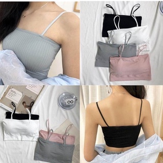 Áo bra gân tăm chất liệu thun cotton mềm mịn AL006
