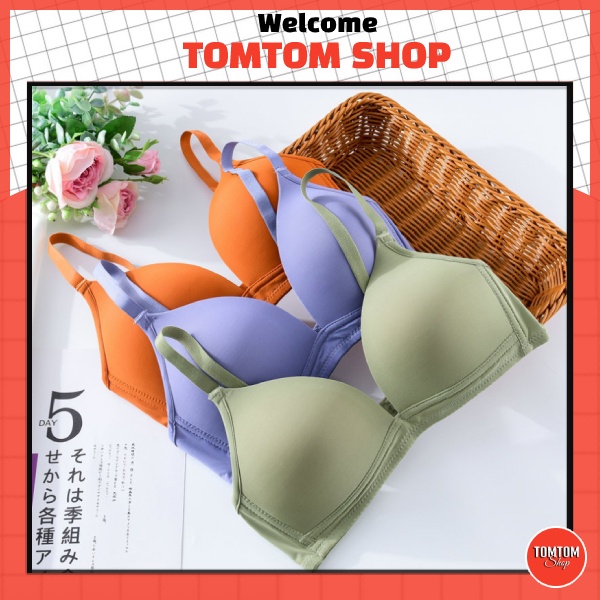 Áo Lót Nữ Đúc Su Trơn Nâng Ngực Không Gọng Đệm Mỏng AL15