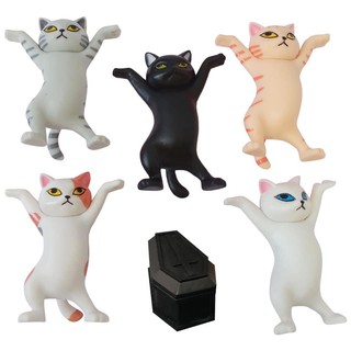 Mô hình 5 chú mèo đỡ đồ vật