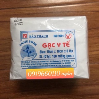 Gạc y tế Bảo Thạch bịch 100 miếng